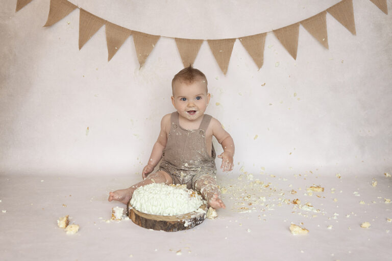 cake smash fotoshoot 1 jaar flevoland